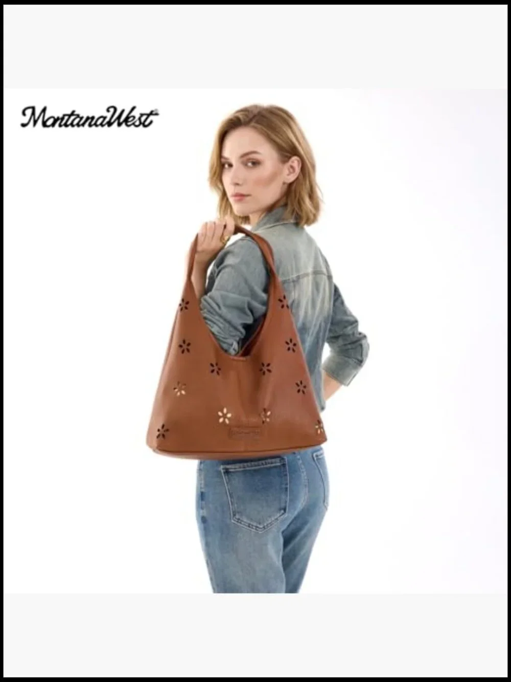 Slouchy Hobo Shoulder Bag Tote with Detachable Pouch Lightweight Faux Leather